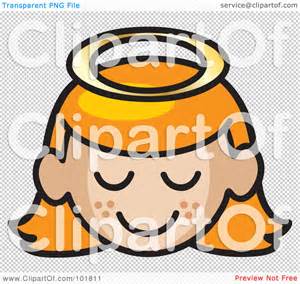 Royalty Free Rf Clipart Illustration Of A Red Haired Angel Girl Face