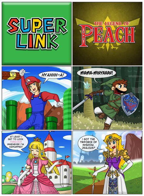 Super Link The Legend Of Peach By Gabasonian On Deviantart