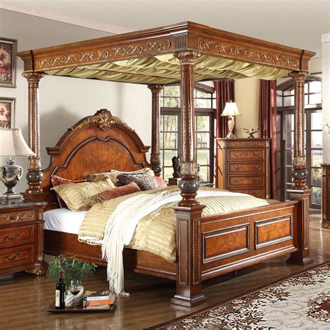 Meridian Royal Canopy Bed Canopy Bedroom Sets Master Bedroom Set