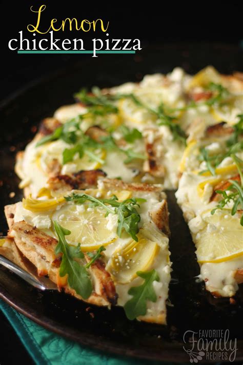 Lemon Chicken Pizza Recipe Quick And Easy Lunches