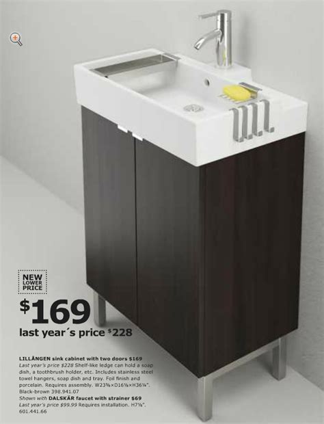 Broken in less than a year). From Ikea Usa 2013 Catalog, bathroom LILLÅNGEN sink with ...