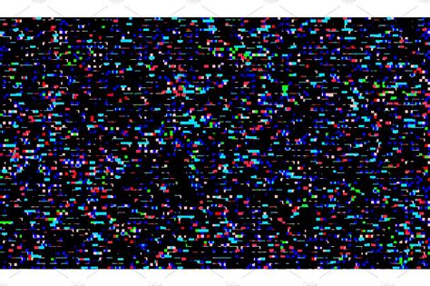 Glitch Texture Pixel Noise Custom Designed Illustrations ~ Creative