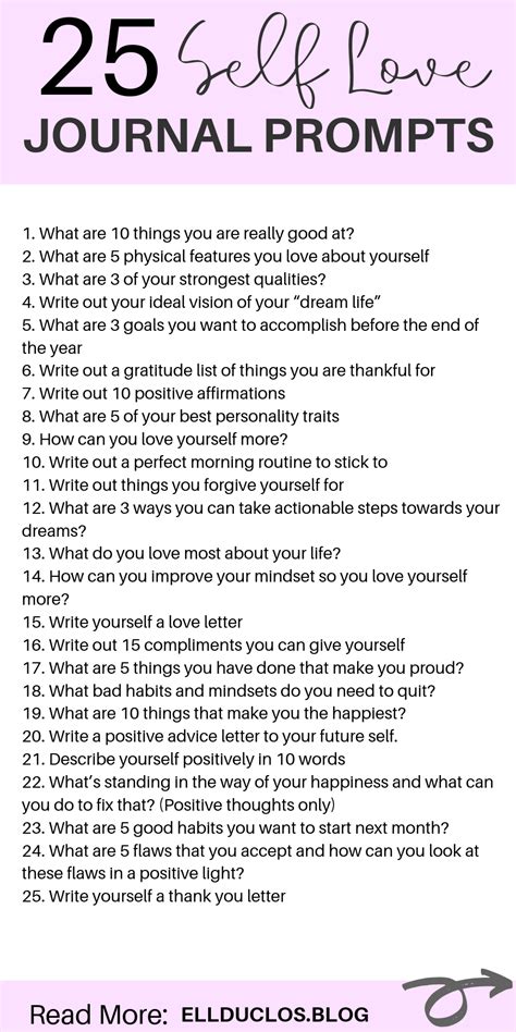 50 Self Discovery Journal Prompts To Improve Your Life Artofit