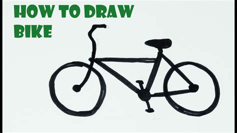 Cartoon Bike Drawing For Kids