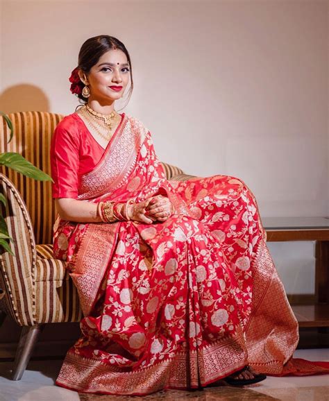 7 Non Celebrity Brides Who Nailed Saree Reception Look Flawlessly