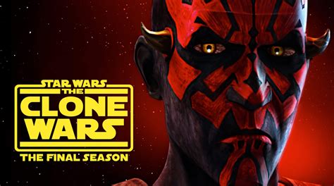 New The Clone Wars Season 7 Logo Featuring Maul Jedi News