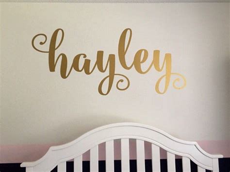 Name Wall Decal Personalized Vinyl Decor Girls Wall Etsy