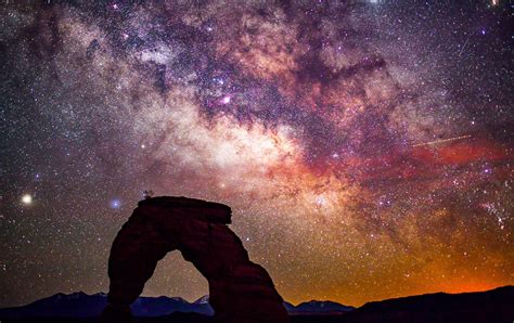 Milky Way Over Delicate Arch Arches National Park Utah Hd Wallpapers