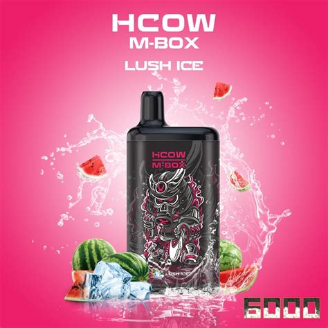Hcow Lush Ice Mbox 6000 Puffs Rechargeable Disposable Vape Pod