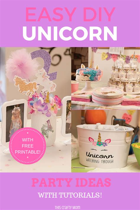 Diy Unicorn Birthday Party Diy Unicorn Birthday Party Unicorn Themed