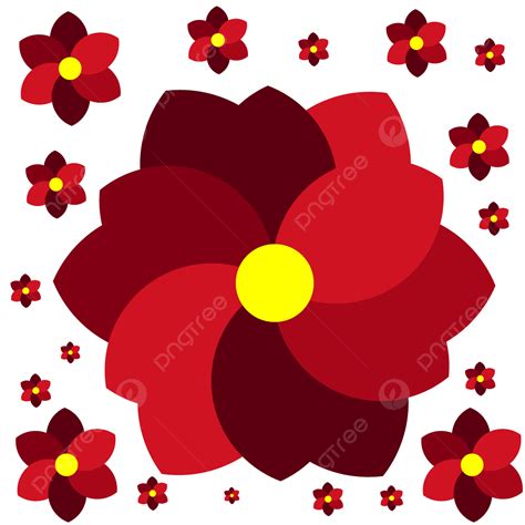 Colorful Flower Pattern Design Free Vector Download Colorful Flower