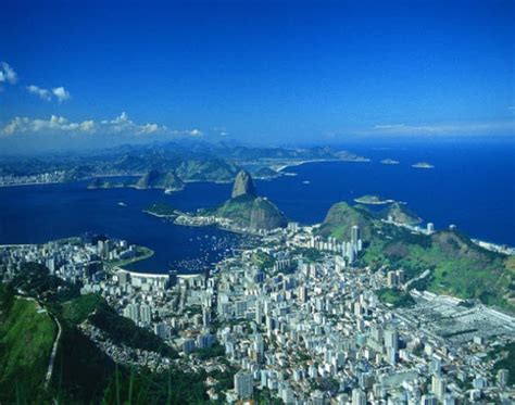 Aerial View Of Guanabara Bay Rio De Janeiro Brazil Rtravel2world