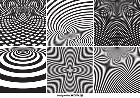 Abstract Monochrome Psychedelic Circular Vector Patterns Svg Ai Eps