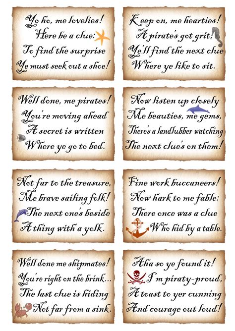 This treasure hunt uses places found in a common i printed the clues on card stock for a little extra durability. This week we've put together two sets of rhyming clues for ...