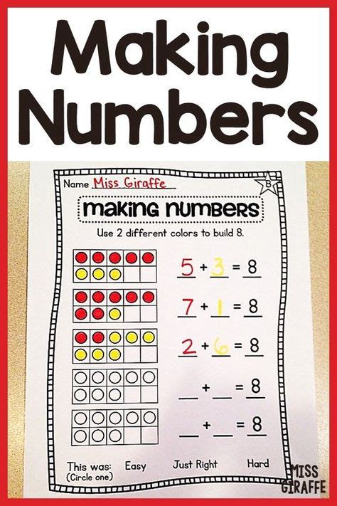 1011 Best Number Sense Images In 2020 First Grade Math Math Centers