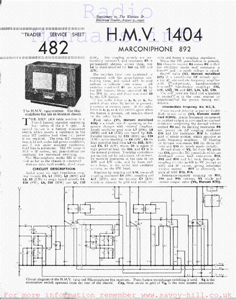 Hmv 1404 Service Manual Download Schematics Eeprom Repair Info For