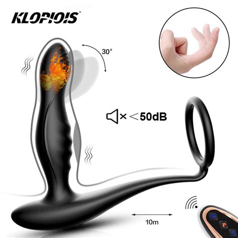 10 Speeds Butt Plug Prostate Massager With Remote Testicle Stimulation P Spot Relaxation