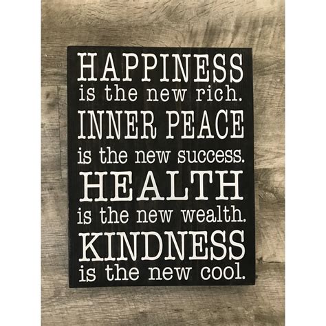 Happiness Is The New Rich Inner Peace Is The New Success Etsy