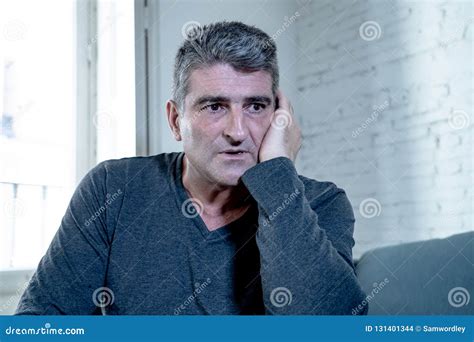 Attractive Man Feeling Desperate Sad Looking Worried Depressed