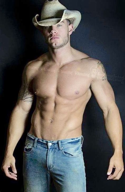 Shirtless Cowboy In Jeans With A Nice Rounded Bulge Muscles American