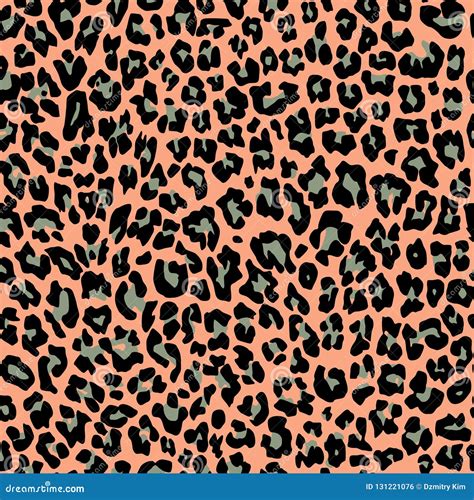 Jungle Exotic Safari Leopard Pattern Texture Repeating Seamless Orange