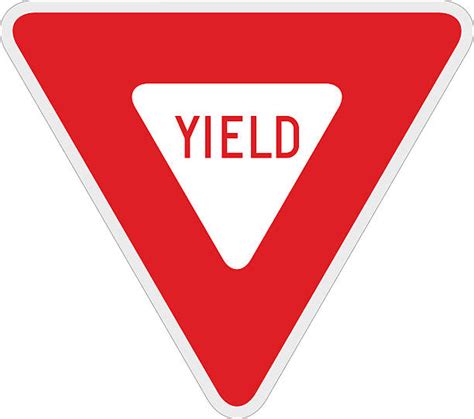 Yield Sign Stock Photos Pictures And Royalty Free Images Istock