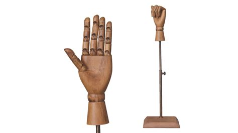 Wooden Dummy Arms Flexible Glove Display Hands Mannequin Wood Hand For
