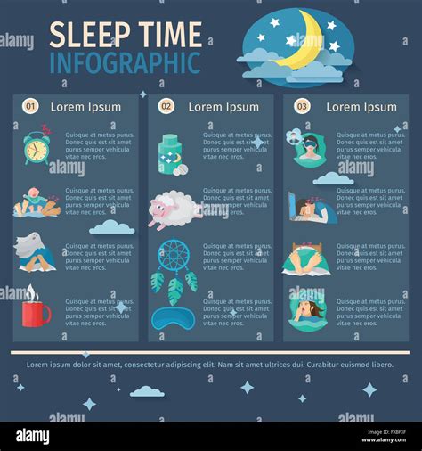 Sleep Time Infographics Stock Vector Image And Art Alamy