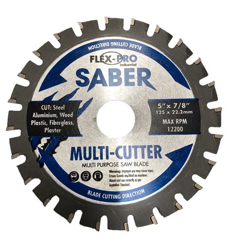 Multi Cutter Saw Blade 125mm 5 Inch Flexpro Cut Steel Wood Aluminium
