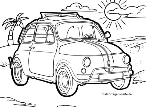 Tolle Malvorlage Oldtimer Auto | Kostenlose Ausmalbilder