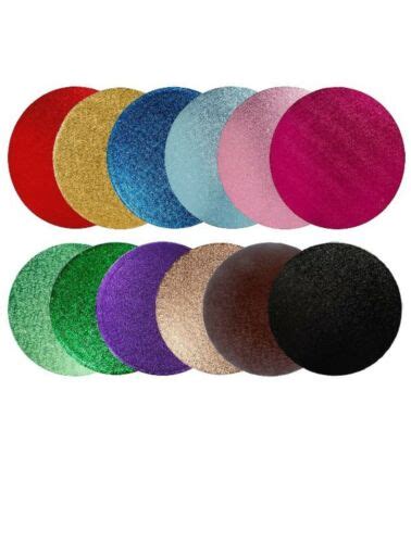 Cake Boards Base Drum 12mm Thick Strong Finish Round Square All Colours