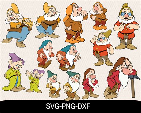 Dwarfs Svg Bundle Svg For Cricut Seven Dwarfs Svg Bundle Etsy
