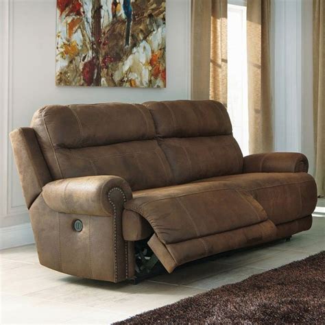 Austere Brown Power Reclining Sofa By Signature Design By Ashley 1