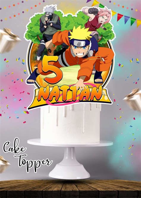 Naruto Cake Topper Digital And Printable