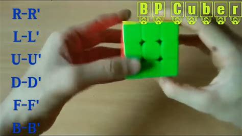Rubiks Cube Notations For Beginners Youtube