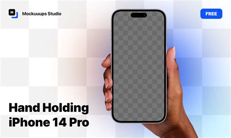 Hand Holding Iphone 14 Pro Mockup Figma Community