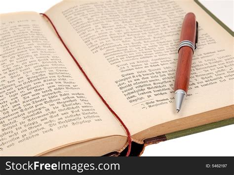 Book With Pen Free Stock Images And Photos 5462197
