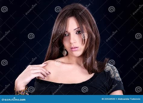 Beautiful Sensual Woman Posing Stock Photo Image Of Girls People