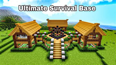 Minecraft How To Build Ultimate Survival Basesurvival Base Youtube