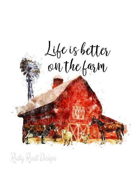 Life Is Better On The Farm Png Farm Sublimation Designs Etsy