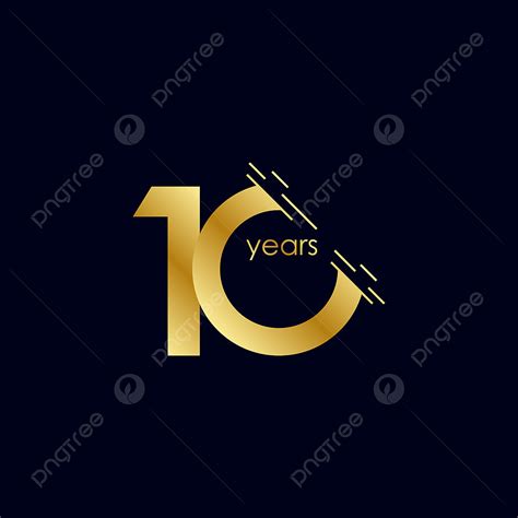 10 Year Anniversary Vector Hd Images 10 Years Anniversary Celebration