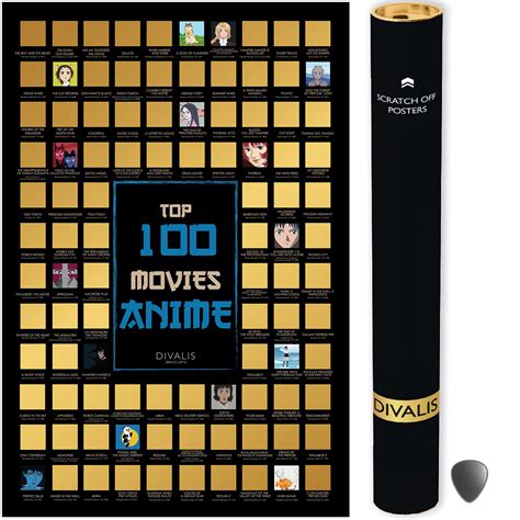 Buy Top Anime Movies Scratch Off Large Anime Scratchable