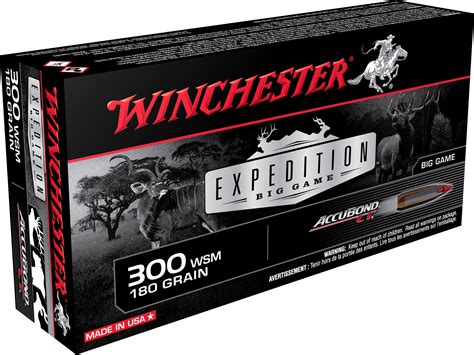 Winchester Expedition Big Game 300 Winchester Short Mag Wsm Ammo 180