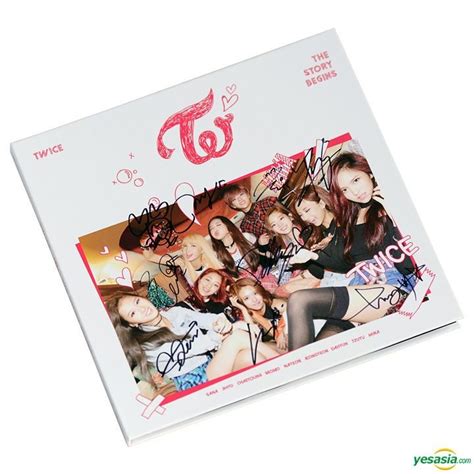 Yesasia Twice 1stミニアルバム The Story Begins 全メンバーサイン入りcd 限定版 Cd