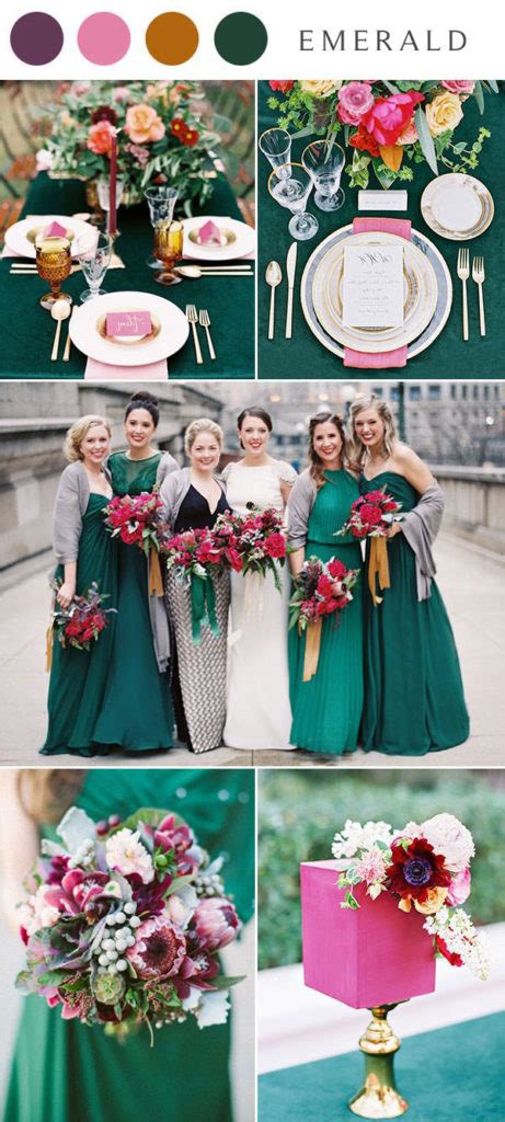 ️ 16 Dark Green And Emerald Wedding Color Palette Ideas 2024 Colors For