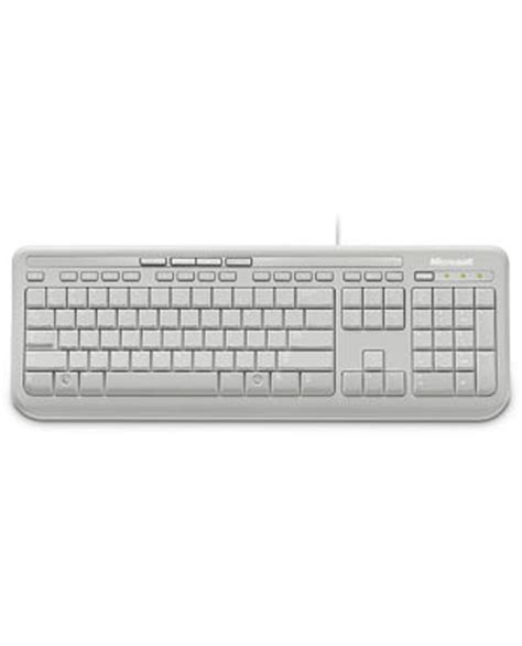 Microsoft Wired Keyboard 600 Clavier Usb Blanc