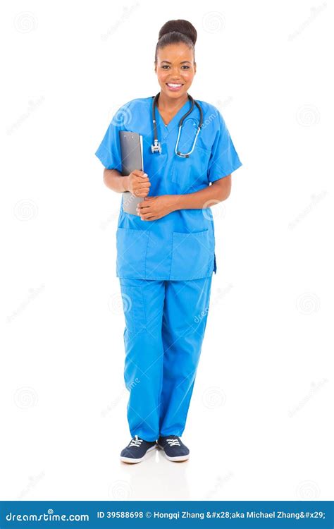 Female African Nurse Stock Photo Image Of Health Cheerful 39588698