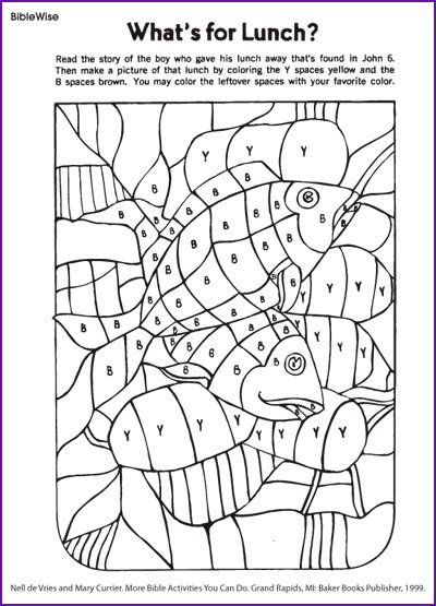Free printable coloring pages praying hands. Fill in Picture of Loaves and Fishes (Coloring Activity ...