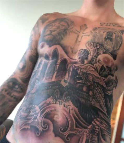 Lets Investigate What The Hell Justin Biebers New Massive Tattoo Is Kqed