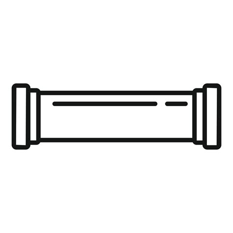 Pvc Pipe Icon Outline Vector Metal Tube 14837652 Vector Art At Vecteezy